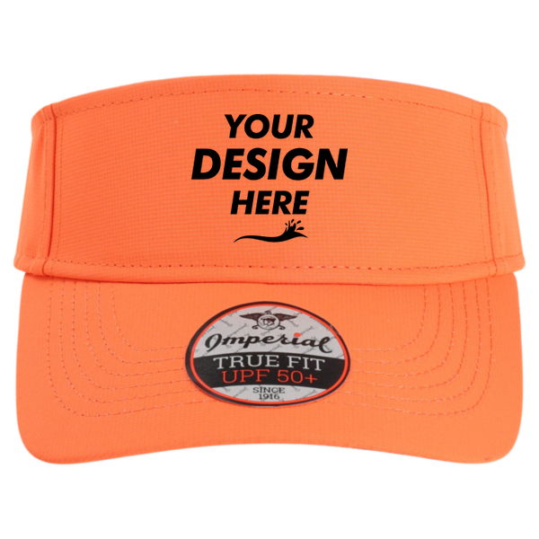 Imperial The Performance Phoenix Visor, Orange, Front view, Mockup