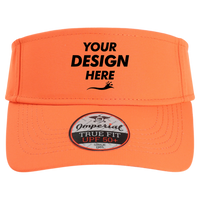 Imperial The Performance Phoenix Visor, Orange, Front view, Mockup