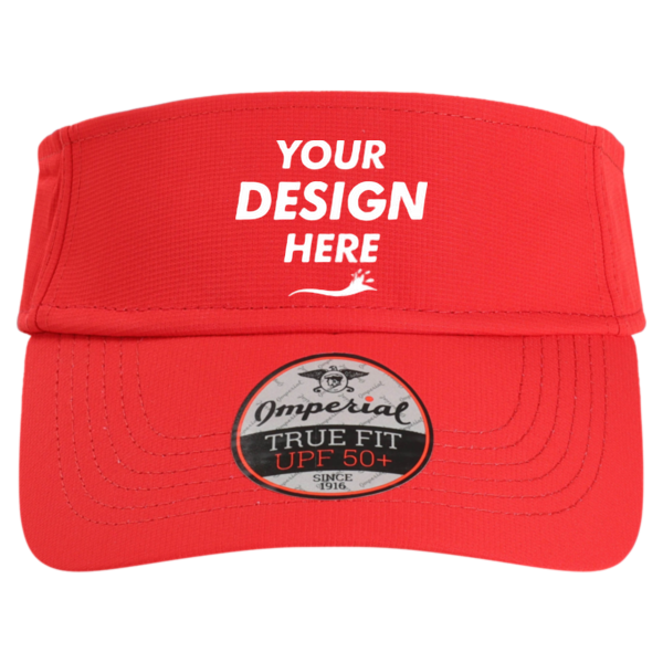 Imperial The Performance Phoenix Visor, Red Pepper, Front view, Mockup