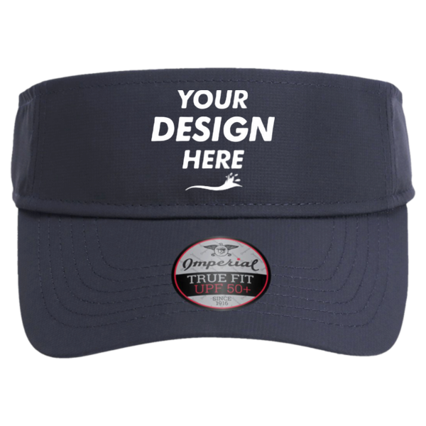 Imperial The Performance Phoenix Visor, True Navy, Front view, Mockup