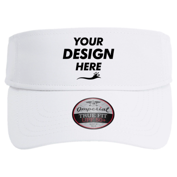 Imperial The Performance Phoenix Visor, White, Front view, Mockup