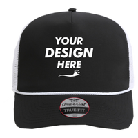 Imperial The Rabble Rouser Cap, Black / White / White, Front view, Mockup