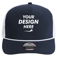 Imperial The Rabble Rouser Cap, Navy / White / White, Front view, Mockup