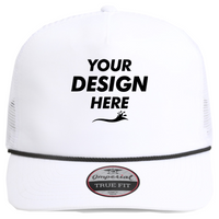 Imperial The Rabble Rouser Cap, White / White / Black, Front view, Mockup