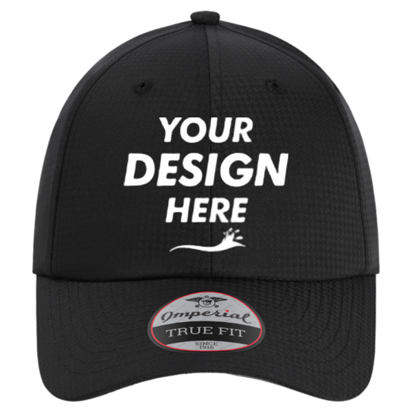 Imperial The Sophisticate Cap, Black, Front view, Mockup
