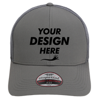 Imperial The Whitaker Mesh Cap, Grey, Front view, Mockup