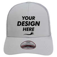 Imperial The Whitaker Mesh Cap, Light Grey, Front view, Mockup