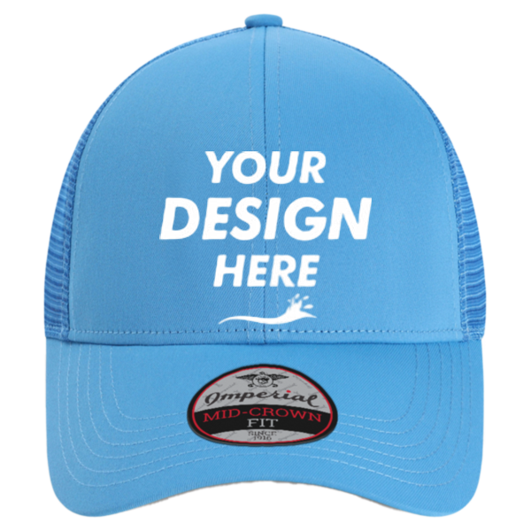 Imperial The Whitaker Mesh Cap, Royal Blue, Front view, Mockup