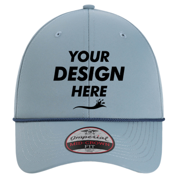 Imperial The Wingman Cap, Breaker Blue / Navy / Navy / Navy / Navy, Front view, Mockup