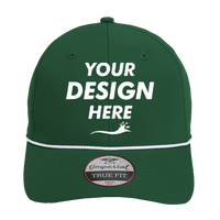 Imperial The Wingman Cap, Forest / White / White / White / White, Front view, Mockup