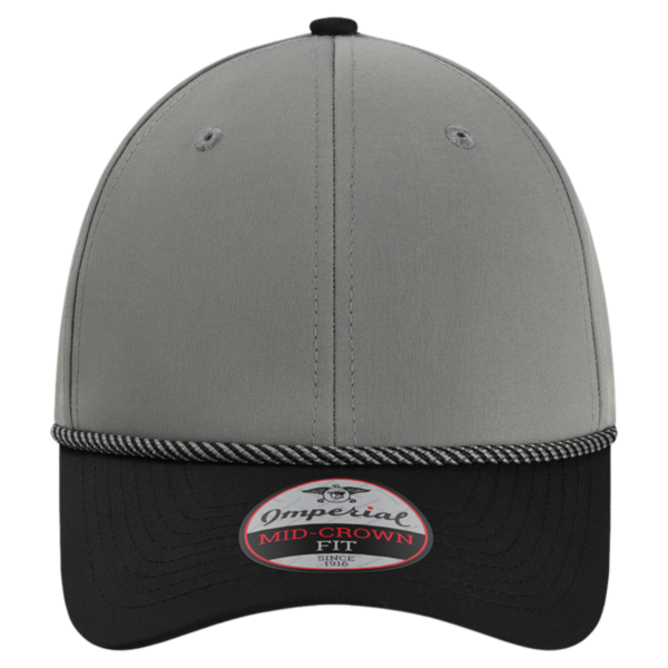 Imperial The Wingman Cap, Grey / Black / Black / Grey / Grey, Front view