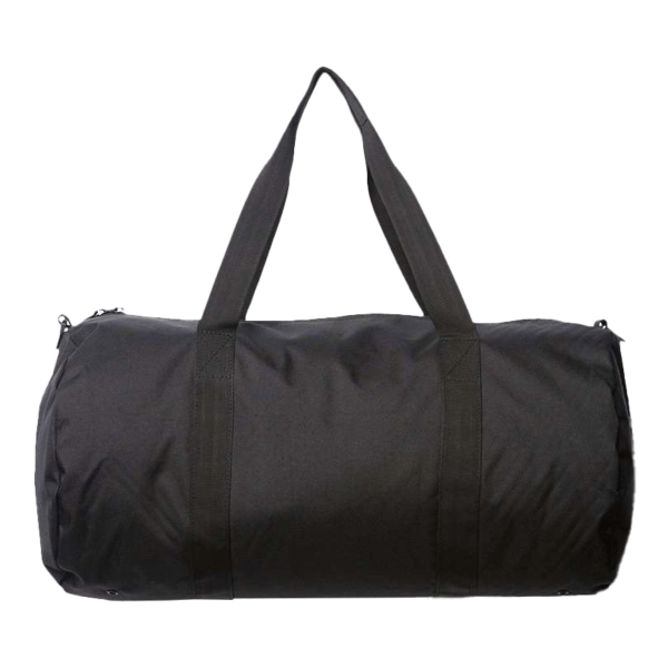 Independent Trading Co. 29L Day Tripper Duffel Bag, Black / Black, Front view