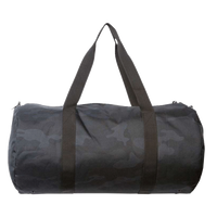 Independent Trading Co. 29L Day Tripper Duffel Bag, Black Camo / Black Camo, Front view