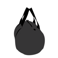 Independent Trading Co. 29L Day Tripper Duffel Bag, Black / Checker Strap, Left Side view
