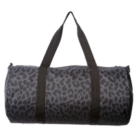 Independent Trading Co. 29L Day Tripper Duffel Bag, Black Cheetah / Black Cheetah, Front view