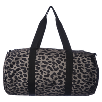 Independent Trading Co. 29L Day Tripper Duffel Bag, Cheetah / Cheetah, Back view
