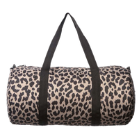 Independent Trading Co. 29L Day Tripper Duffel Bag, Cheetah / Cheetah, Front view