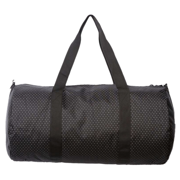 Independent Trading Co. 29L Day Tripper Duffel Bag, Polka Dot / Polka Dot, Front view