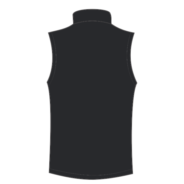 Independent Trading Co. Men's Insulated Canvas Workwear Vest, Black, Back view