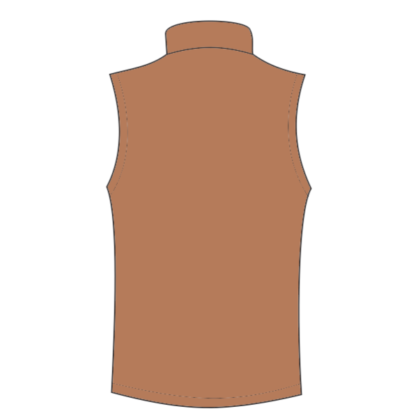 Independent Trading Co. Men's Insulated Canvas Workwear Vest, Saddle, Back view