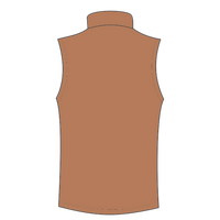 Independent Trading Co. Men's Insulated Canvas Workwear Vest, Saddle, Back view