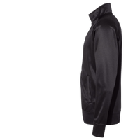 Independent Trading Co. Men's Lightweight Poly-Tech Full-Zip Track Jacket, Black / Black, Left Sleeve view