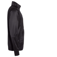 Independent Trading Co. Men's Lightweight Poly-Tech Full-Zip Track Jacket, Black / Black, Right Sleeve view