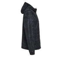Independent Trading Co. Men's Lightweight Windbreaker Full-Zip Jacket, Black Camo / Black Camo / Black Camo, Right Sleeve view