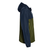 Independent Trading Co. Men's Lightweight Windbreaker Full-Zip Jacket, Classic Navy / Army / Army, Right Sleeve view