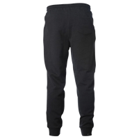 Independent Trading Co. Men's Midweight Fleece Sweatpants, Black, Back view