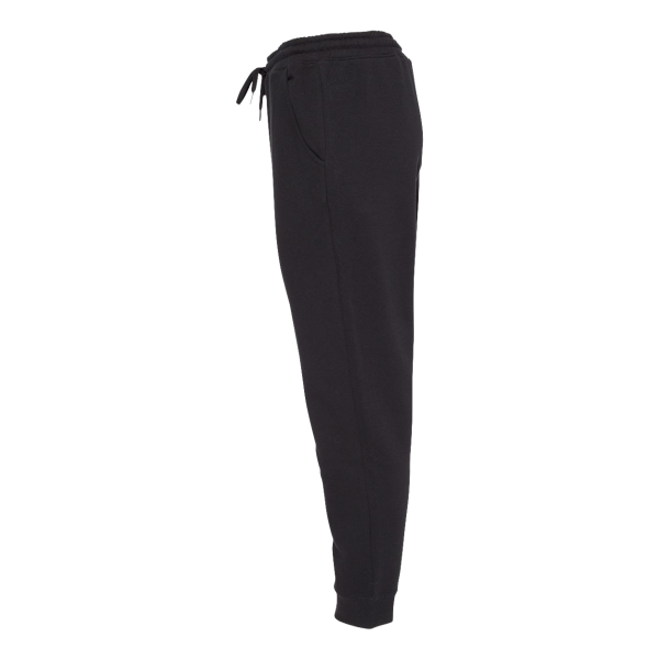Independent Trading Co. Men's Midweight Fleece Sweatpants, Black, Left Side view