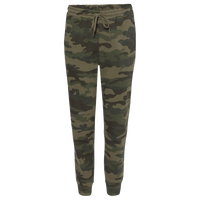 Independent Trading Co. Men's Midweight Fleece Sweatpants, Forest Camo, Front view