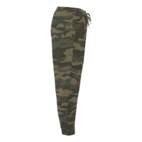 Independent Trading Co. Men's Midweight Fleece Sweatpants, Forest Camo, Right Side view