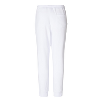 Independent Trading Co. Men's Midweight Fleece Sweatpants, White, Back view