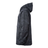 Independent Trading Co. Men's Nylon Anorak, Black Camo, Left Sleeve view