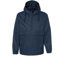 Independent Trading Co. Men's Nylon Anorak, Classic Navy, Front view