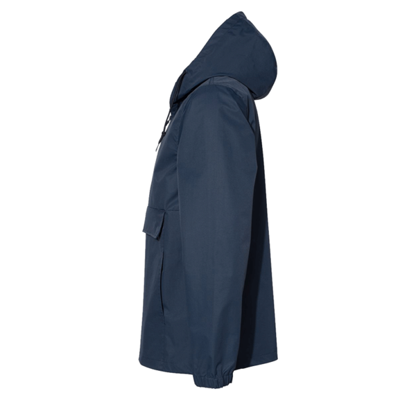 Independent Trading Co. Men's Nylon Anorak, Classic Navy, Left Sleeve view