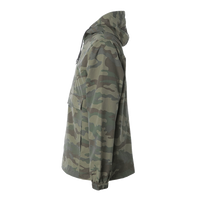 Independent Trading Co. Men's Nylon Anorak, Forest Camo, Left Sleeve view