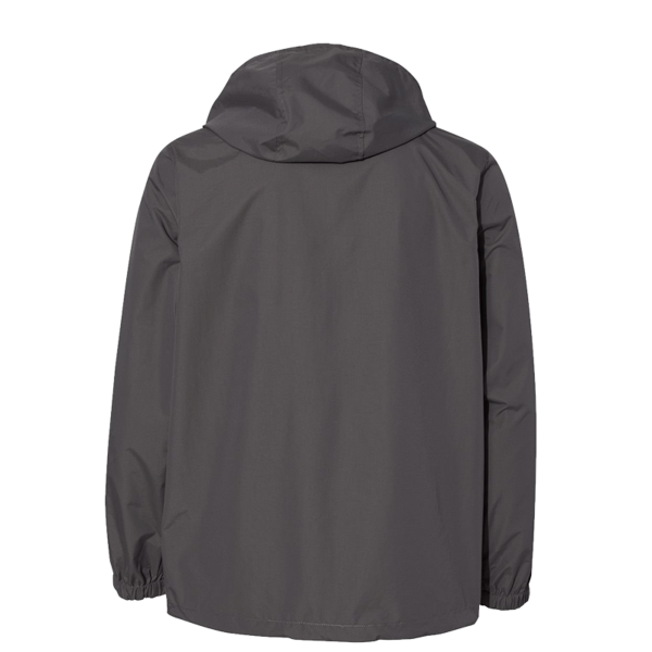 Independent Trading Co. Men's Nylon Anorak, Graphite, Back view