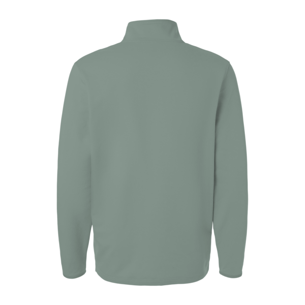 Independent Trading Co. Men's Perform Quarter-Zip Pullover, Agave, Back view