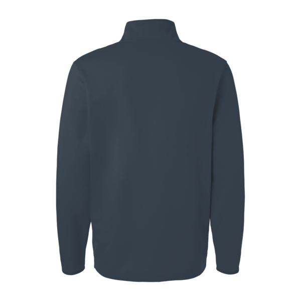 Independent Trading Co. Men's Perform Quarter-Zip Pullover, Storm Blue, Back view