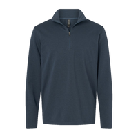 Independent Trading Co. Men's Perform Quarter-Zip Pullover, Storm Blue, Front view