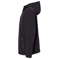 Independent Trading Co. Men's Poly-Tech Soft Shell Jacket, Black, Left Sleeve view
