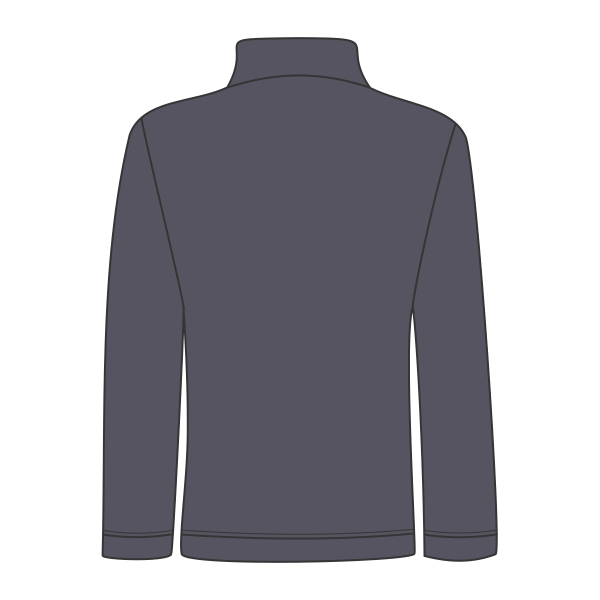 Independent Trading Co. Men's Puffer Jacket, Black, Back view