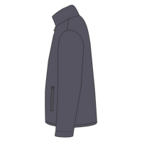 Independent Trading Co. Men's Puffer Jacket, Black, Left Sleeve view