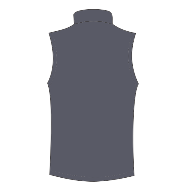 Independent Trading Co. Men's Puffer Vest, Black, Back view