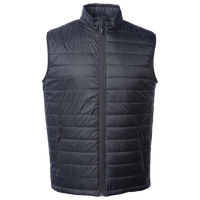 Independent Trading Co. Men's Puffer Vest, Black, Front view