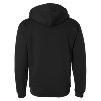 Independent Trading Co. Men's Sherpa-Lined Full-Zip Hooded Sweatshirt, Black / Natural, Back view