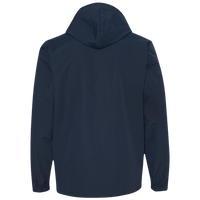 Independent Trading Co. Men's Water-Resistant Hooded Windbreaker, Classic Navy / Classic Navy, Back view