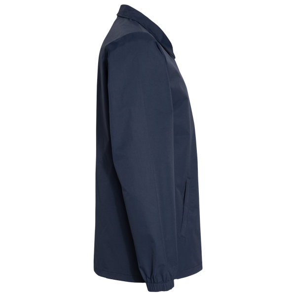 Independent Trading Co. Men's Water-Resistant Windbreaker Coach’s Jacket, Classic Navy / Classic Navy, Right Sleeve view